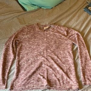 Maroon heather l/s shirt